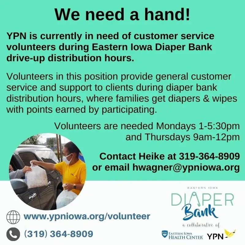 Eastern Iowa Diaper Bank Mondays