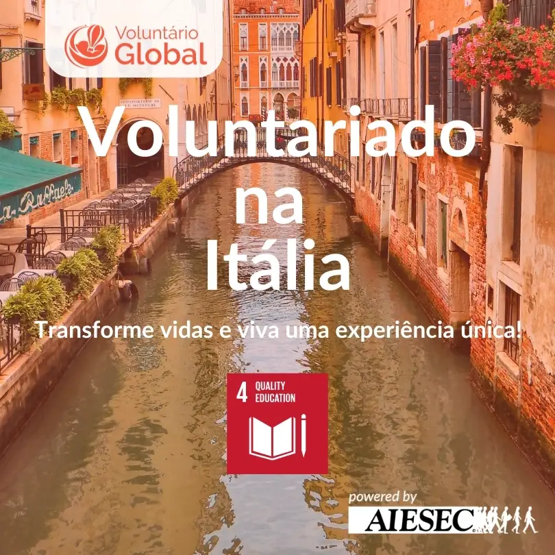 Intercâmbio Voluntário | Educar para Transformar na Itália | ODS 4