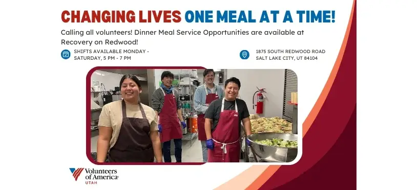 Help Serve Dinner at Recovery on Redwood