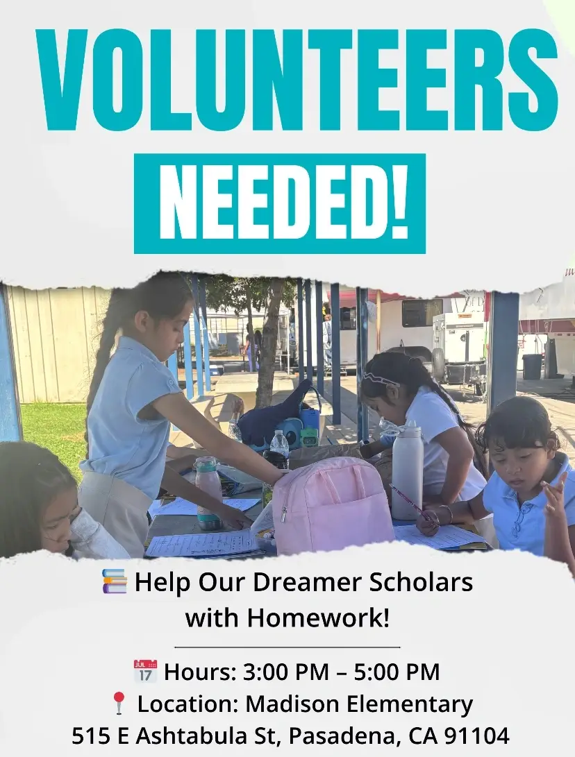 Volunteer Tutors Needed in Pasadena