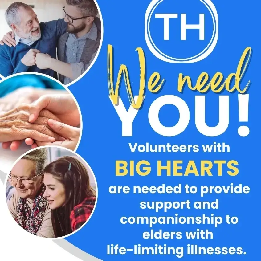 Royston! Make a new friend! Become a hospice volunteer today!