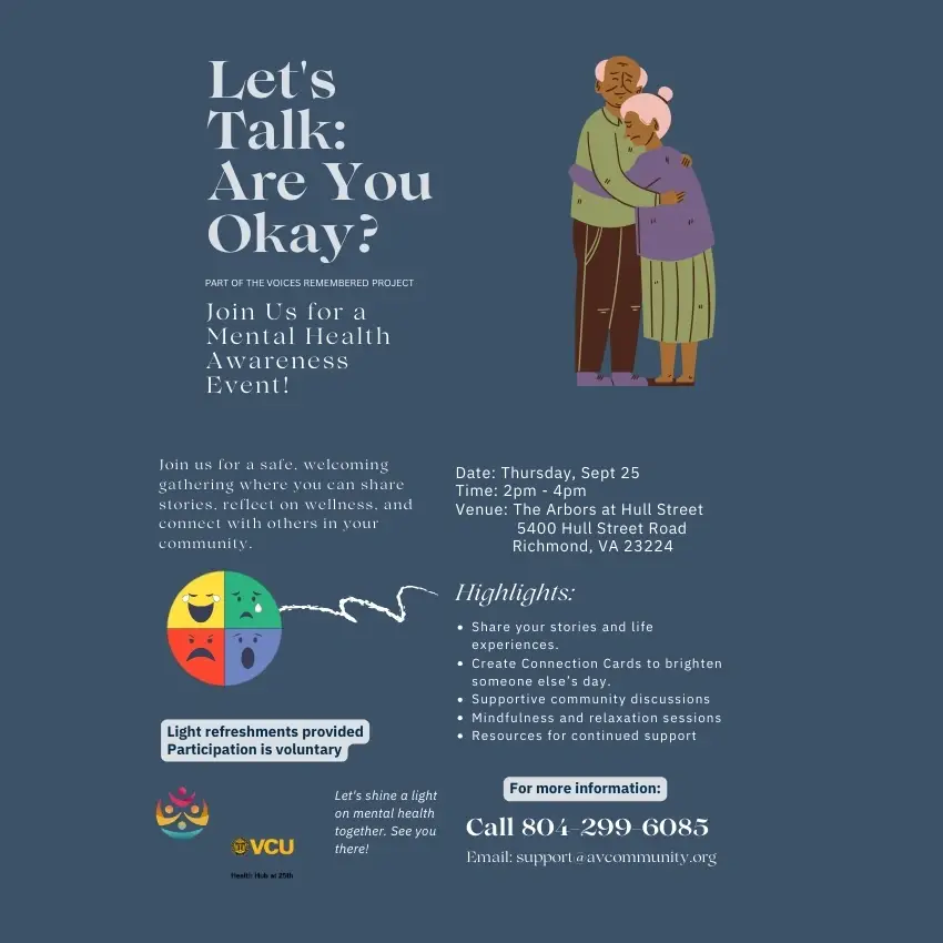 Volunteer Event Support - Let's Talk: Are You Okay? (Voices Remembered Project)