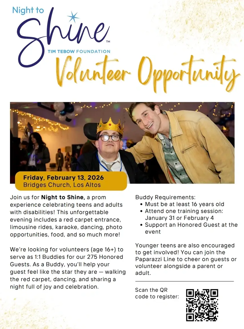 Night to Shine 2026 Volunteer Buddy