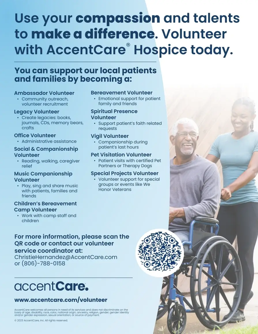 Direct Patient Volunteer for ACCENTCARE HOSPICE