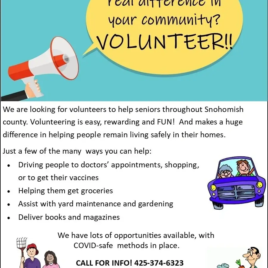 Teens who need hours for school  Volunteer Services of Snohomish county
