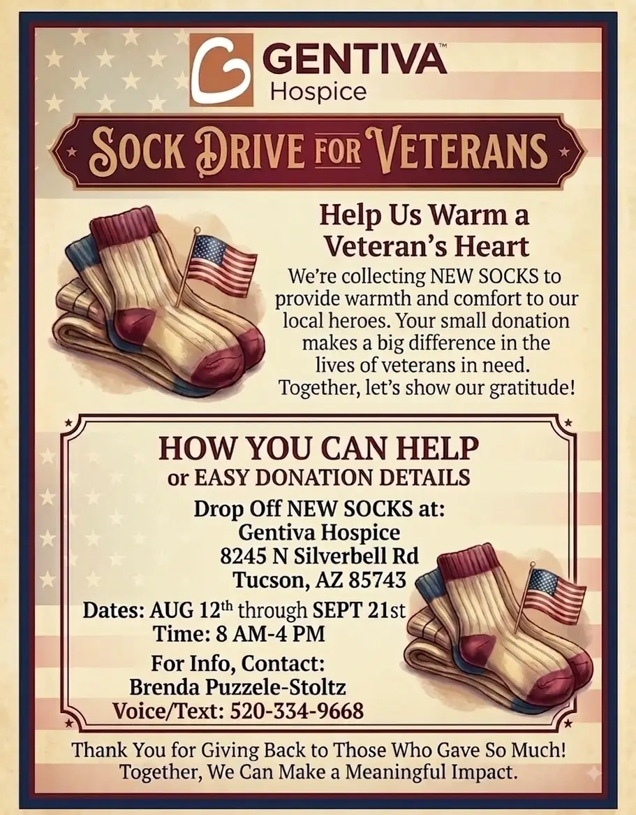 Sock Drive for Local Heroes: Tucson Veterans