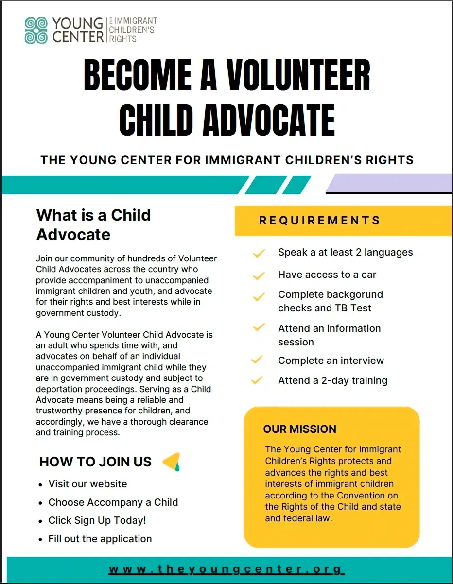 BECOME A VOLUNTEER CHILD ADVOCATE