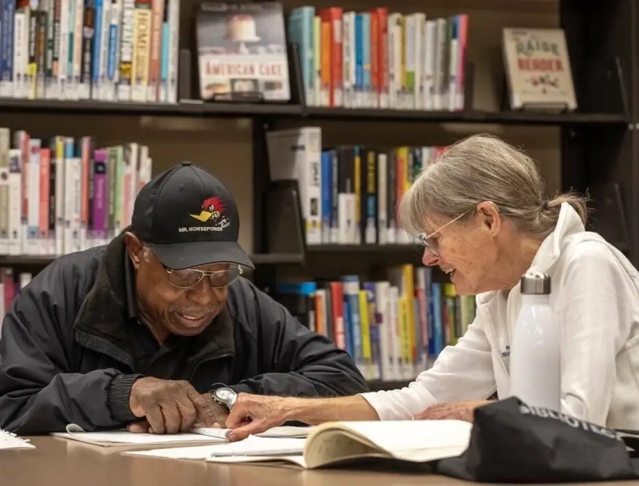 Tutor! Help an adult in your community thrive:  Help them learning basic English or improving basic reading & writing skills at your local Library