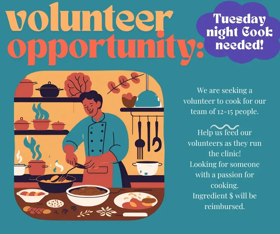Volunteer Cook Needed