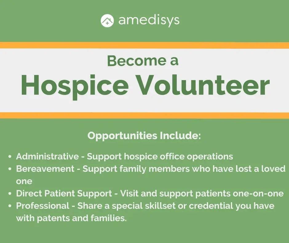 Become an Amedisys hospice volunteer!