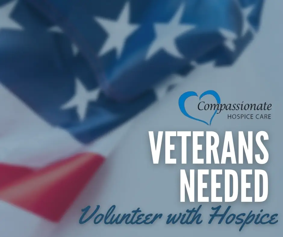 🎖️Veteran Volunteers for Hospice Wanted!