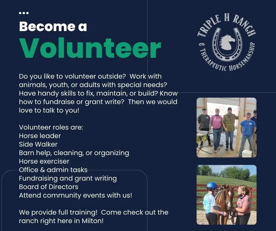Volunteer at Triple H Ranch!