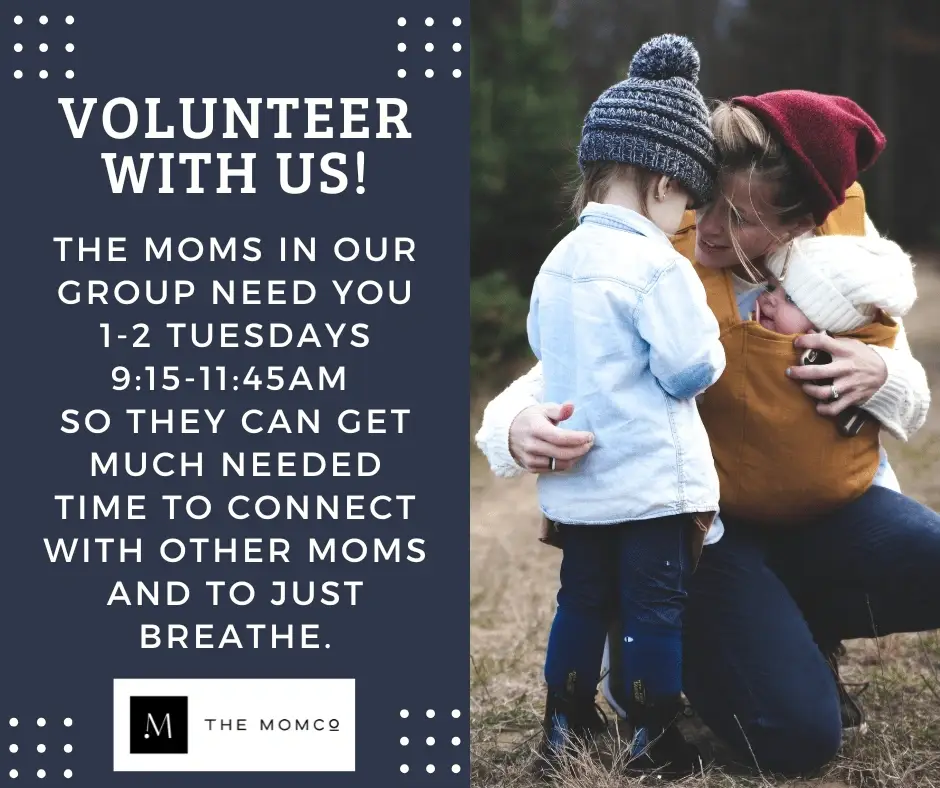 Childcare Volunteers on Tuesdays for MomCo (formerly MOPS) Group