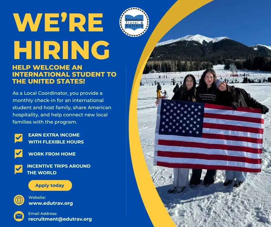 Become a Local Coordinator for High School Exchange Students