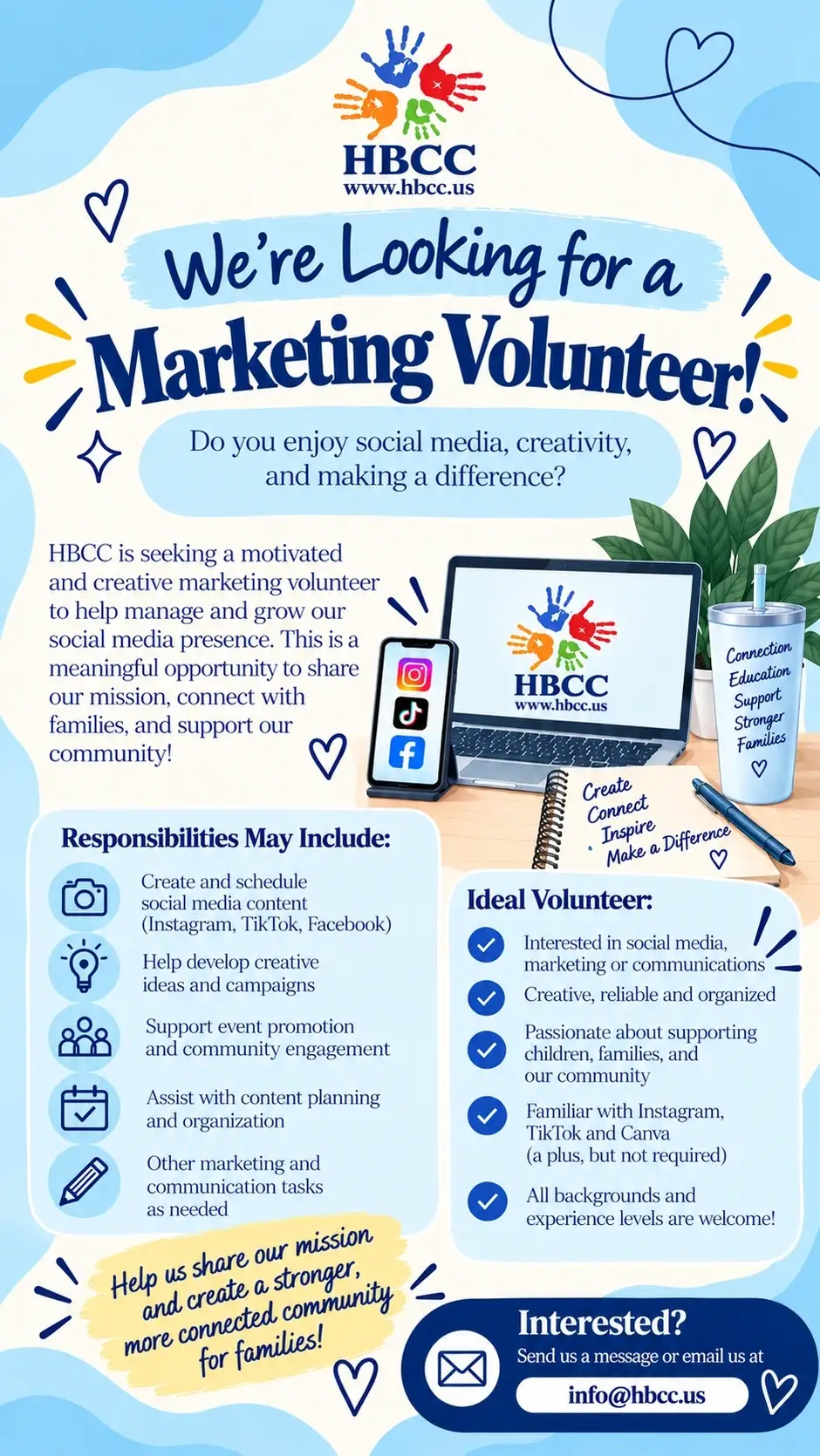 Social Media & Marketing Volunteer