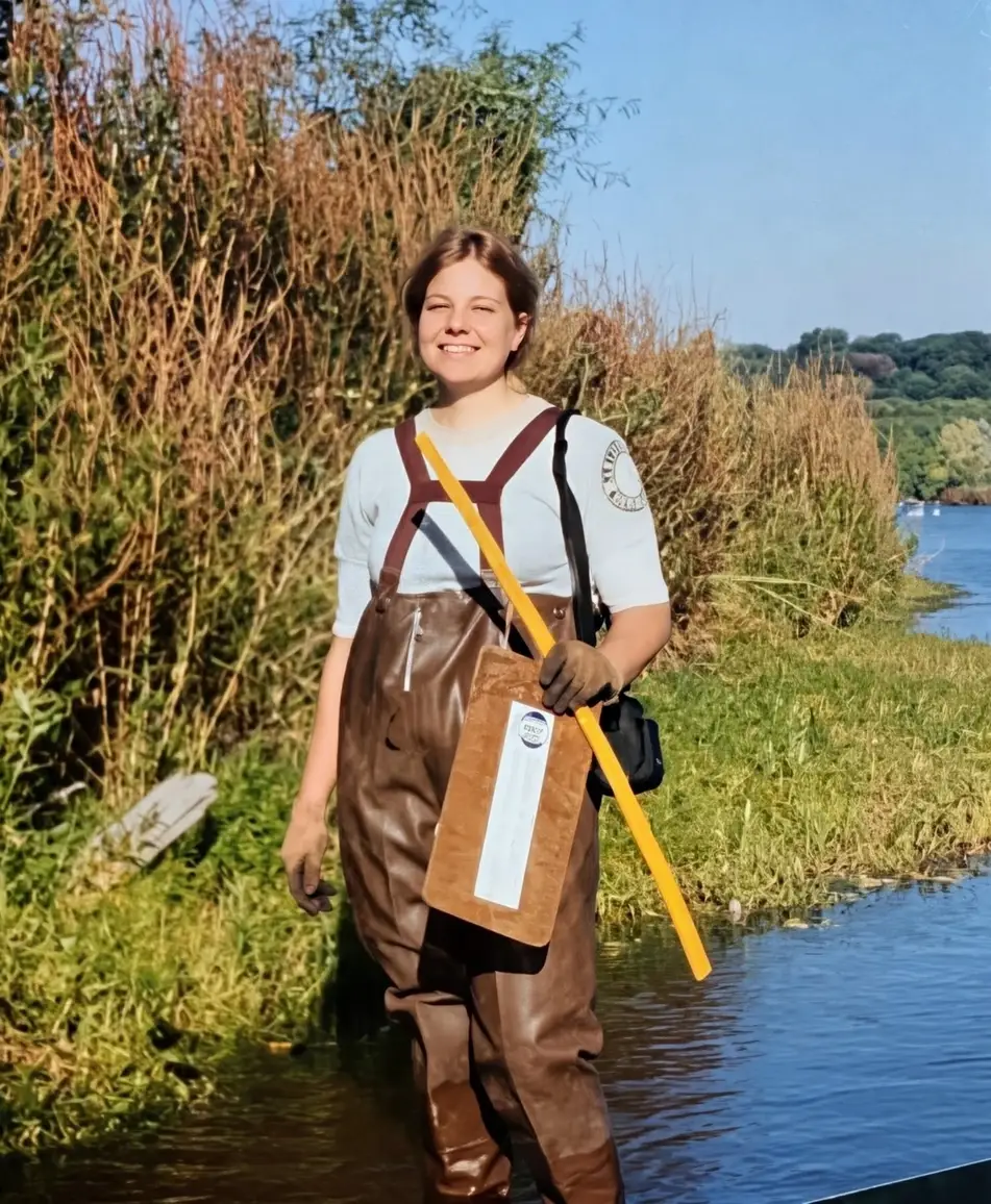 Laura Swier Kotelman during her service year in 2001.