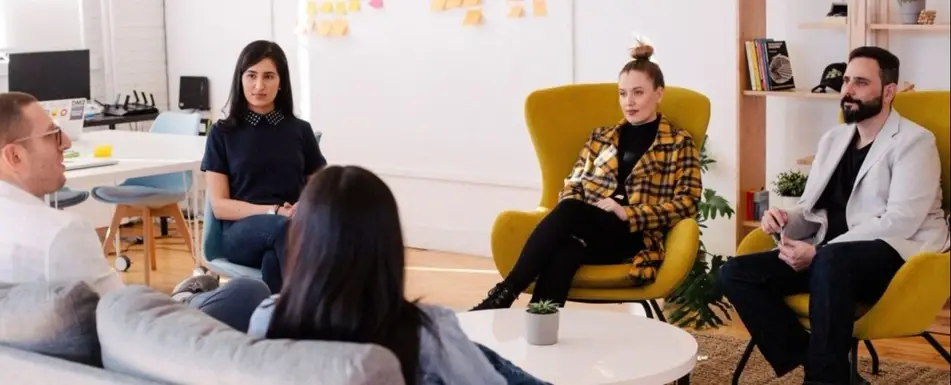 A work meeting.