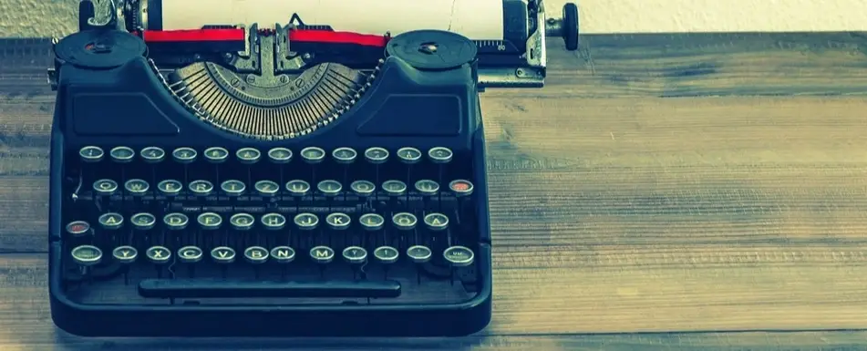A typewriter.