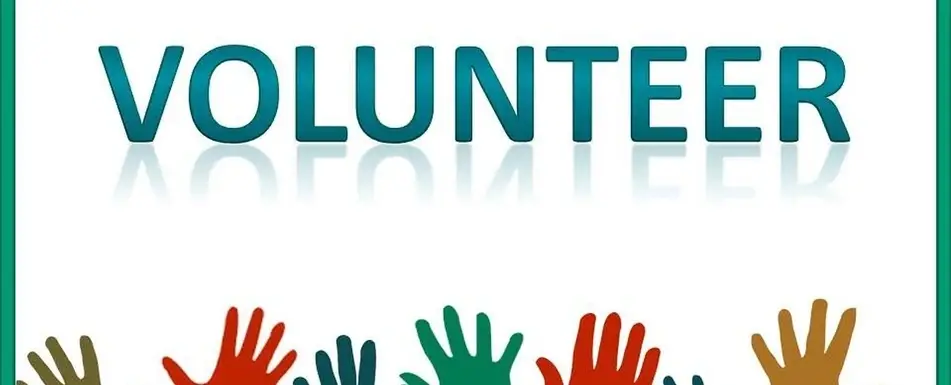 A volunteer graphic.