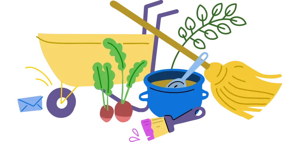 illustration of volunteering