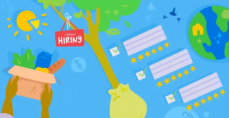 abstract image of hiring and retention on Idealist