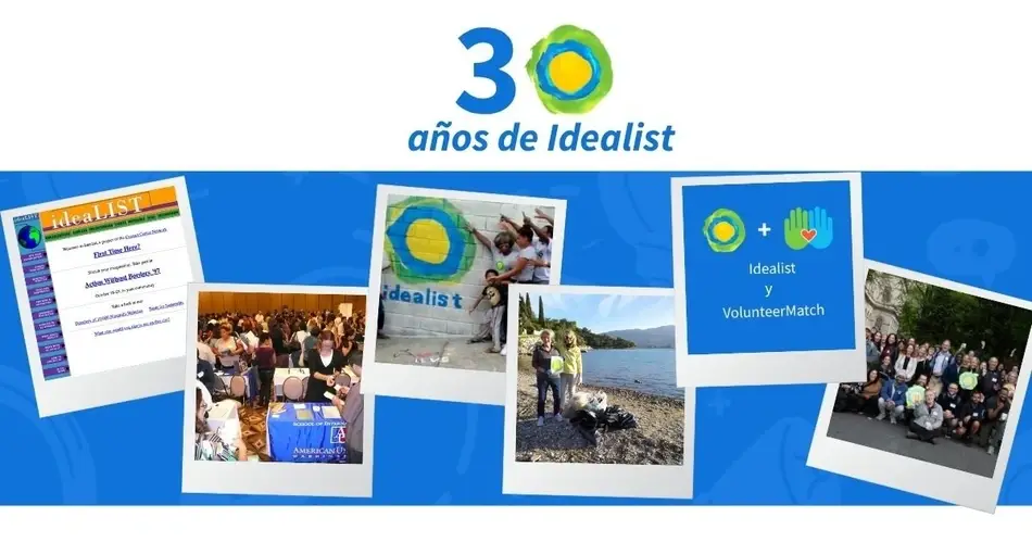 Collage de imágenes de la historia de Idealist