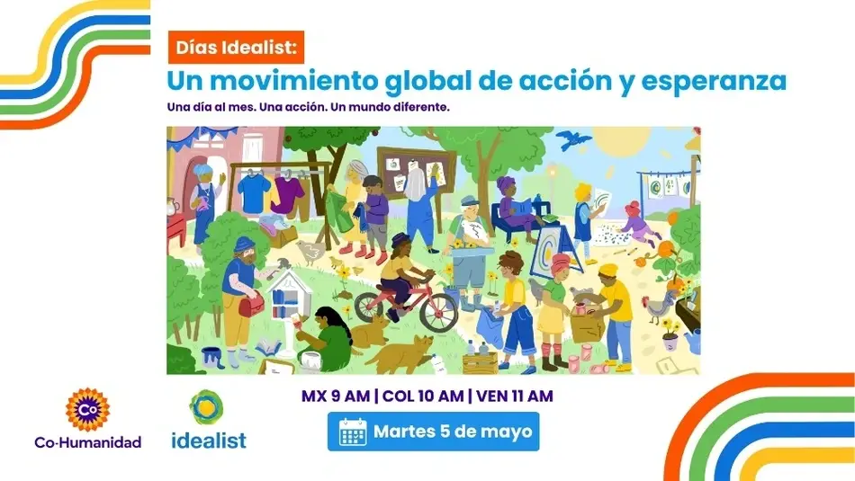 Afiche del encuentro virtual del 5/5