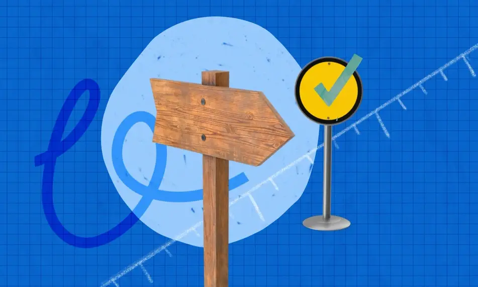 Illustration of creating diagrams for a career blueprint.