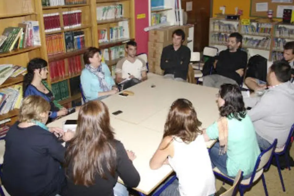 Una reunión de trabajo