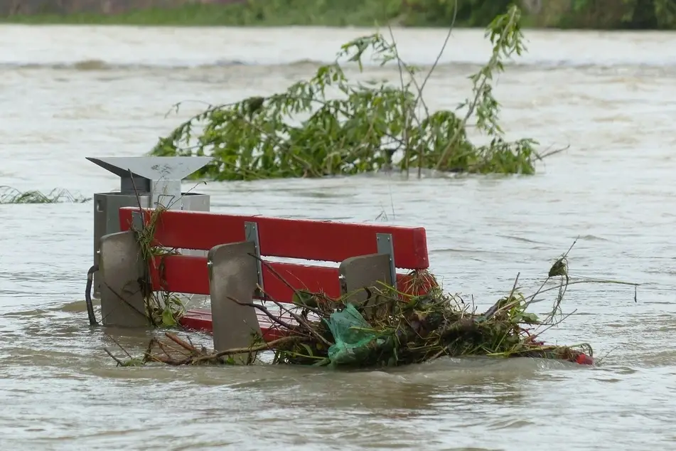 calle inundada