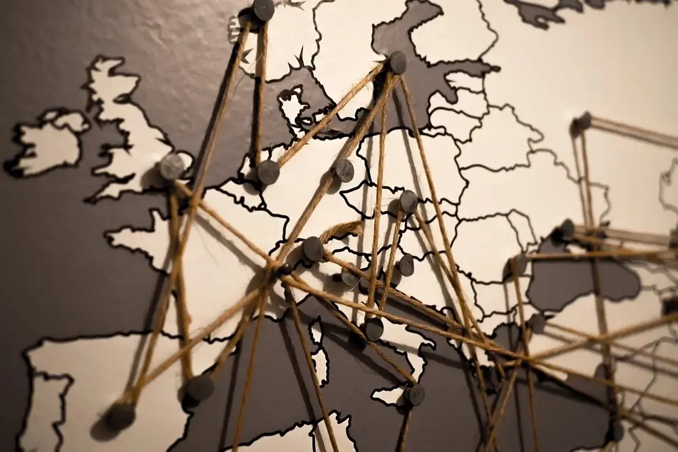 mapa con pins