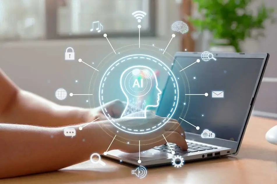 Inteligencia artificial en una computadora.