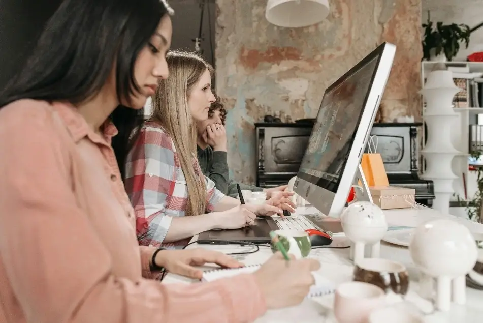 Photo by Pavel Danilyuk: https://www.pexels.com/photo/three-people-working-on-a-project-7675016/