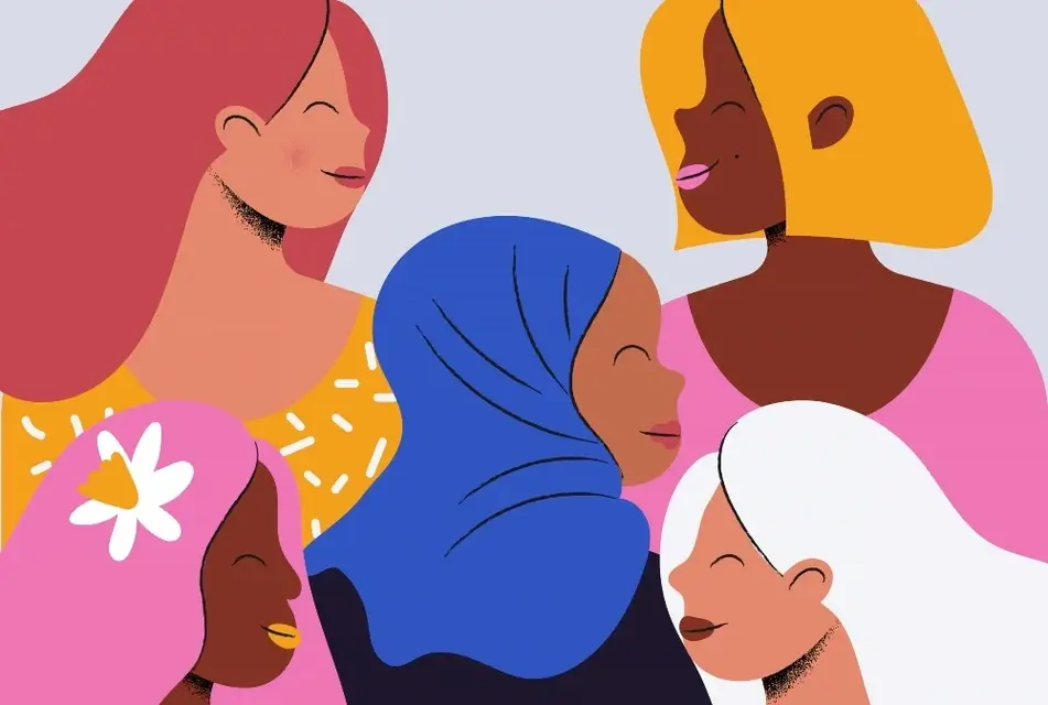 Ilustración para el día internacional de la mujer.