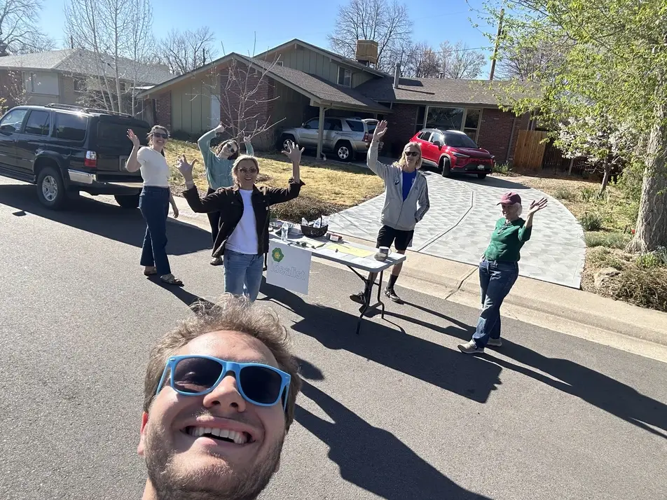 Jet P. during a neighborhood gathering in Denver, CO during Idealist Days.