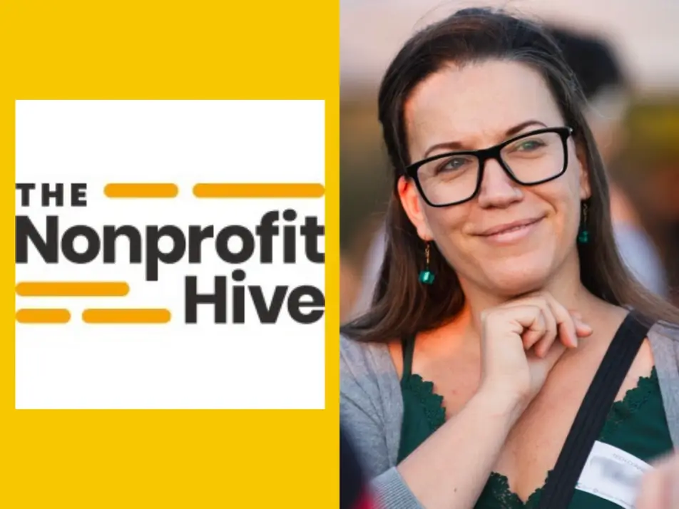 Tasha Van Vlack and the Nonprofit Hive logo