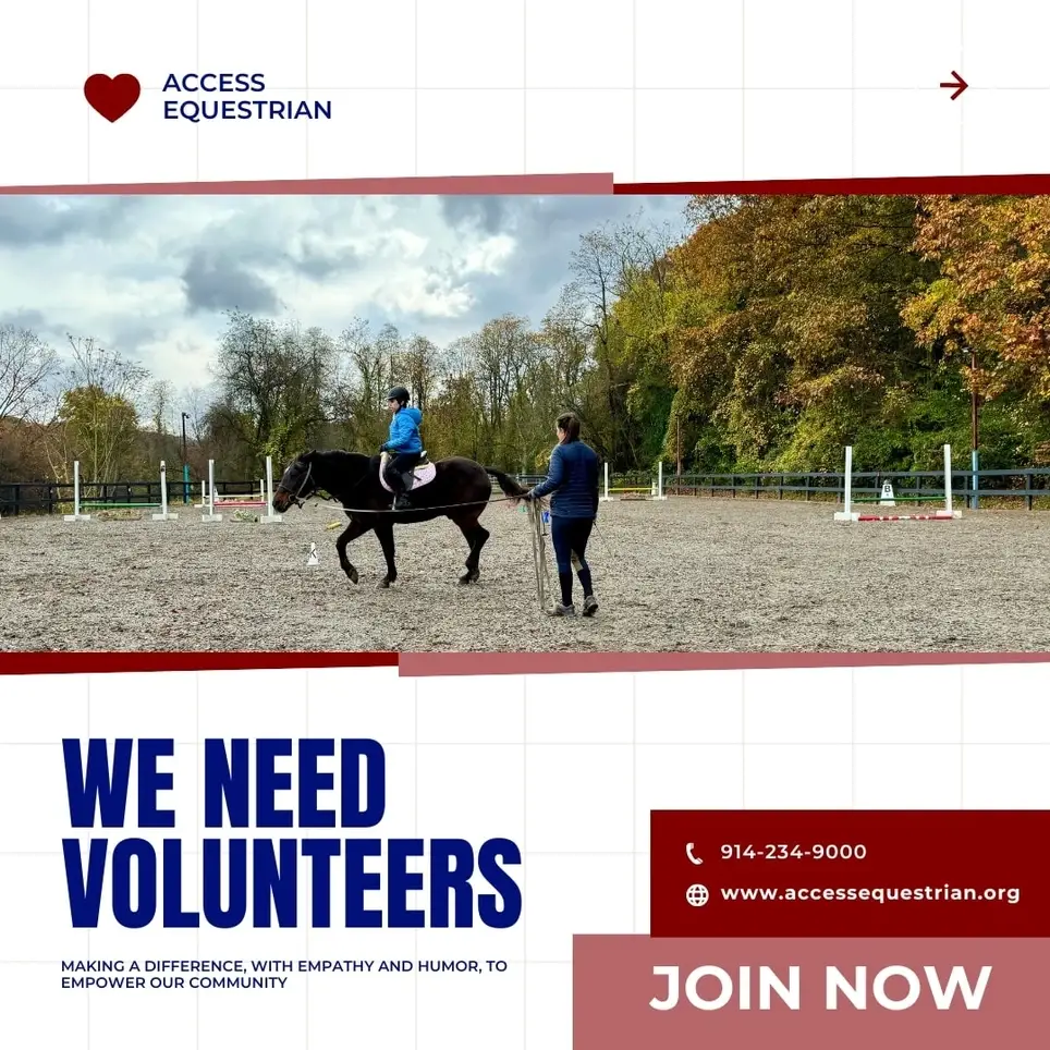 Tuesday Afternoon: Fall 2025 - Adaptive Riding and Horsemanship Program Volunteer