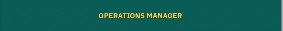 Operations Manager