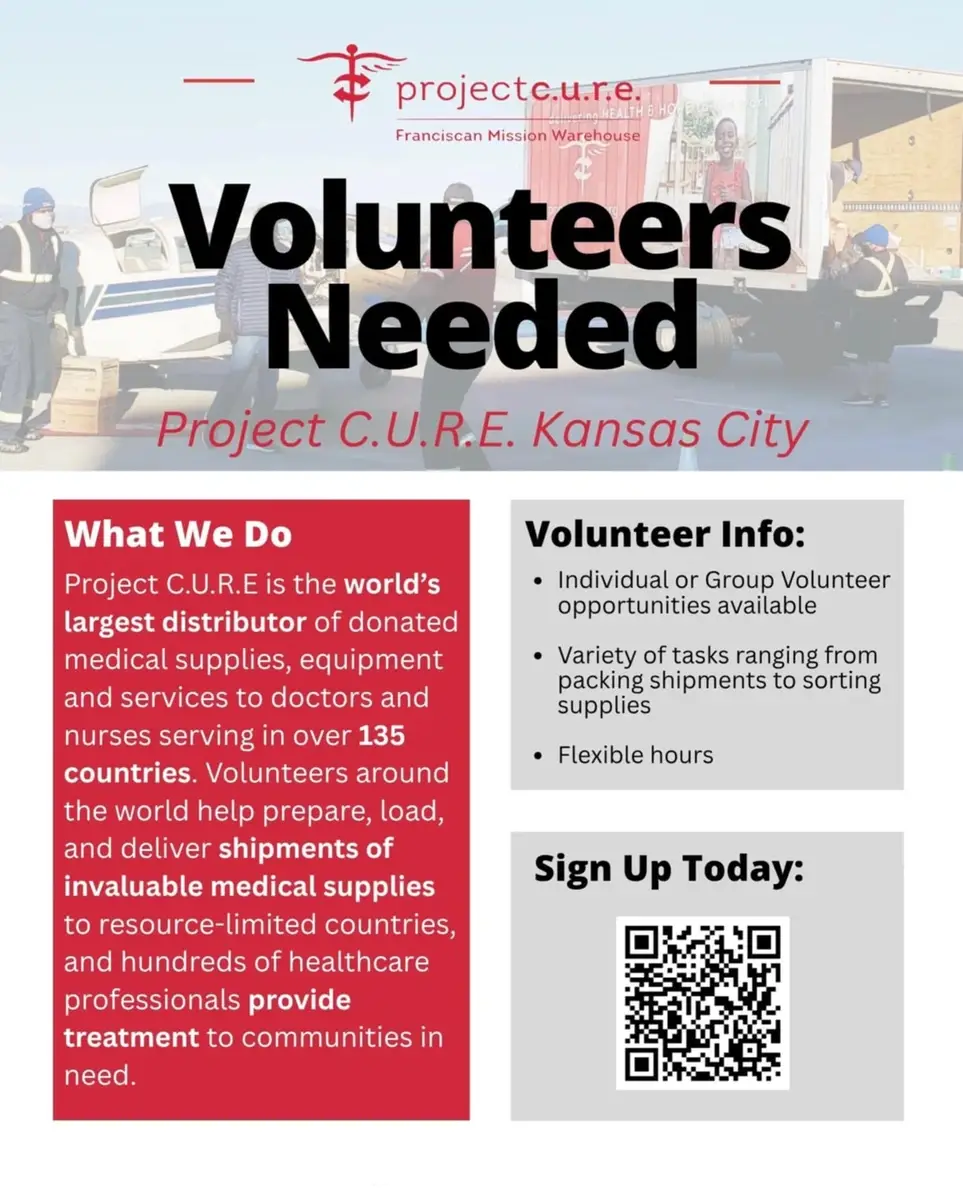 Volunteer with Project C.U.R.E - Kansas City
