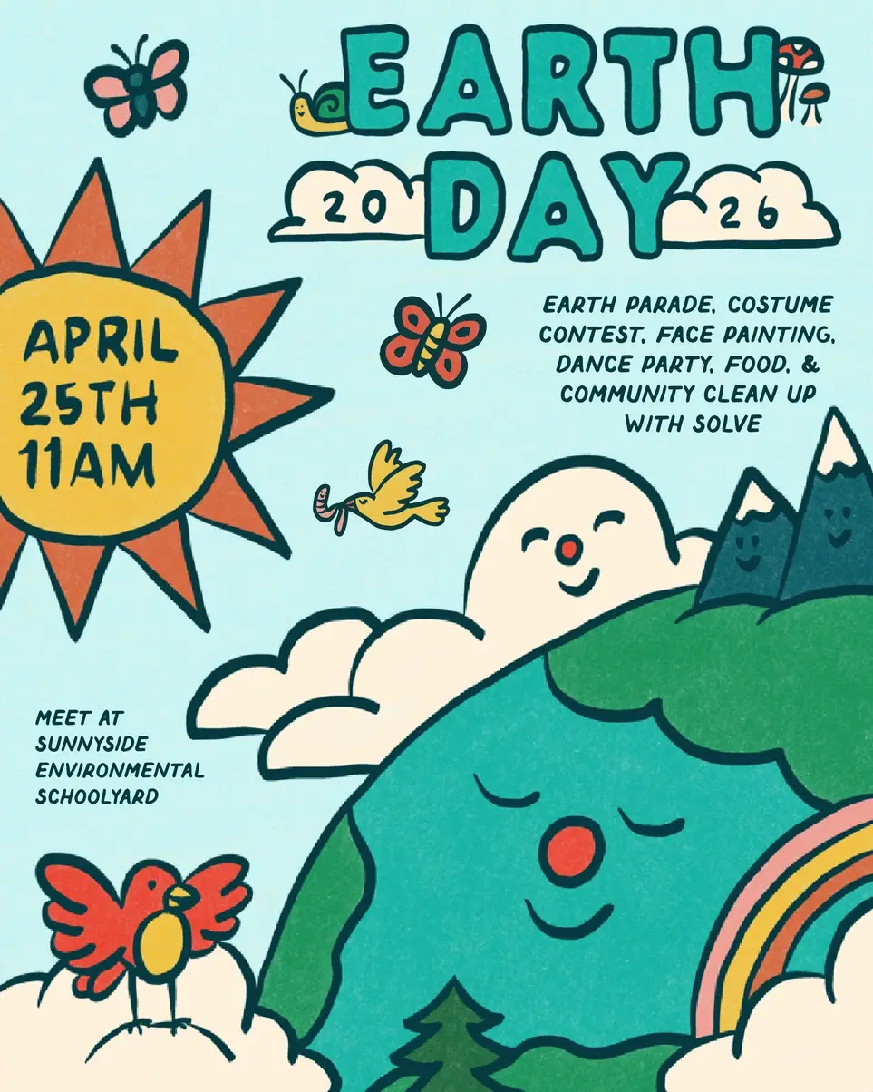 Litter Cleanup and Making Earth Cool Parade