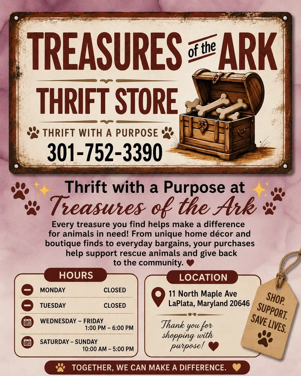 Treasures of the Ark Thrift Store Volunteer