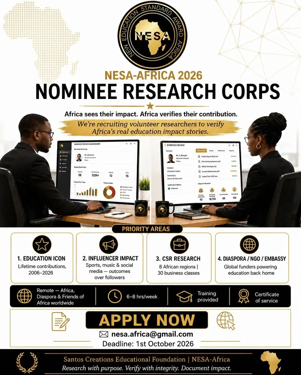 Nominee Research Corps Member — NESA-Africa 2026