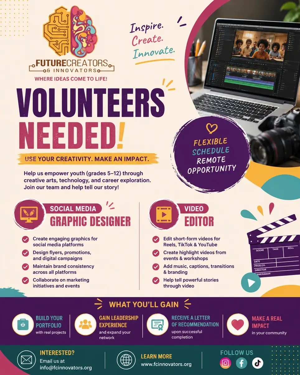 Volunteer Social Media Graphic Designer & Video Editor