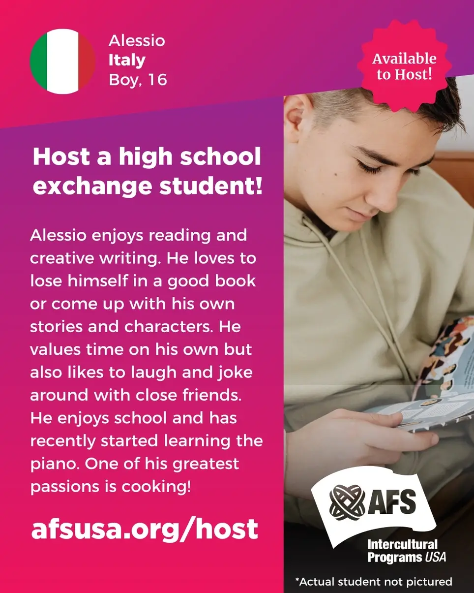 Host an Exchange Student : Meet Alessio from Italy!