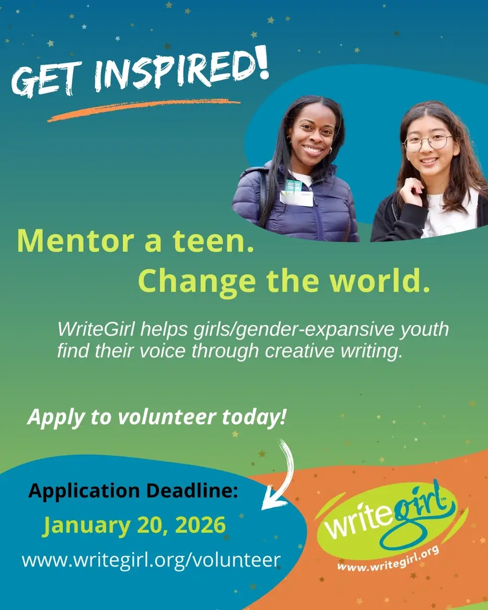Creative Writing Mentors & Support Volunteers Needed!