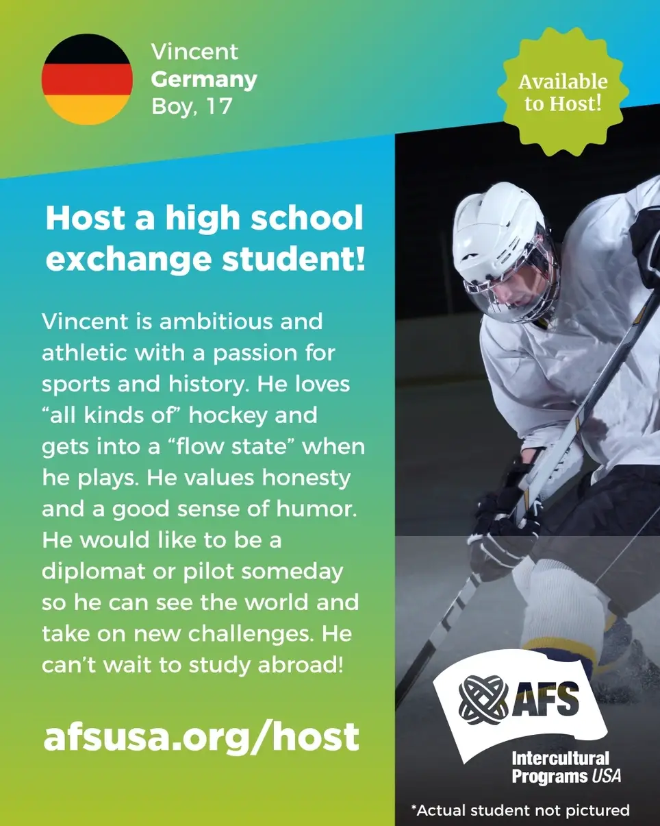 Host an Exchange Student : Meet Vincent from Germany!