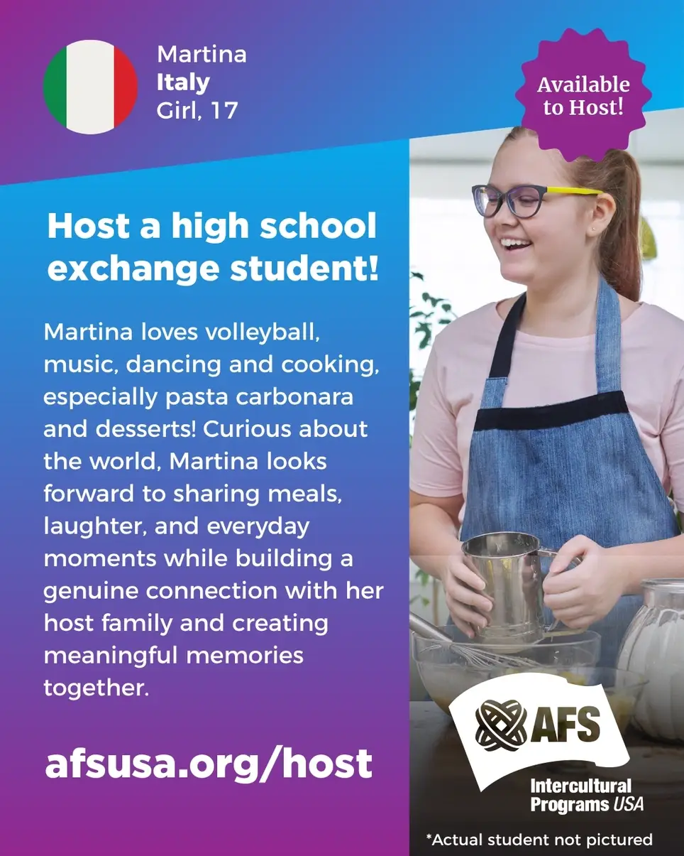 Host an Exchange Student : Meet Martina from Italy!