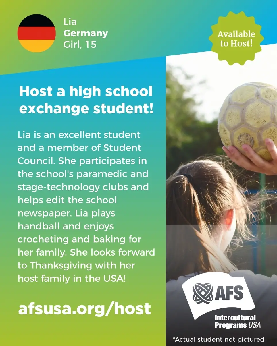 Host an Exchange Student : Meet Lia from Germany!