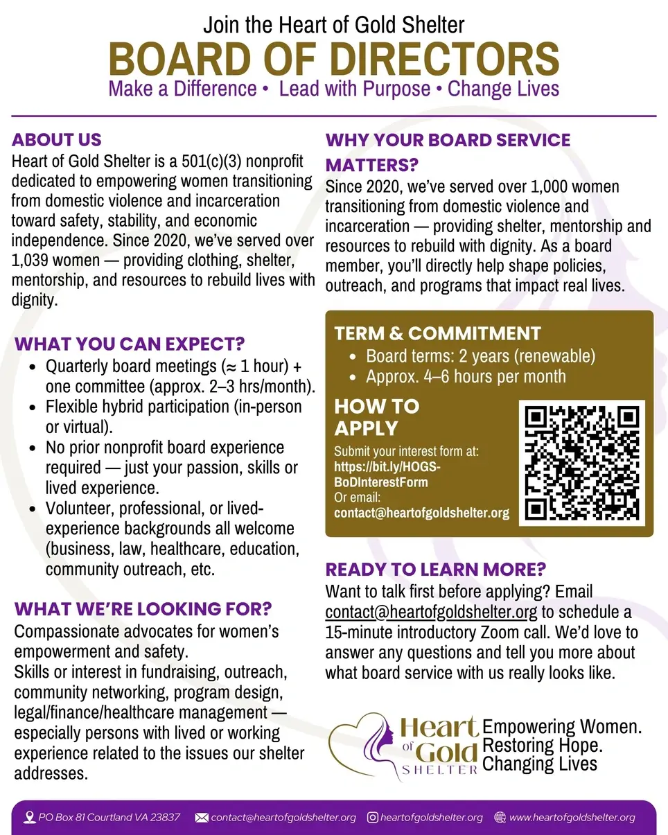 Join Our Board: Linking Hearts, Changing Lives