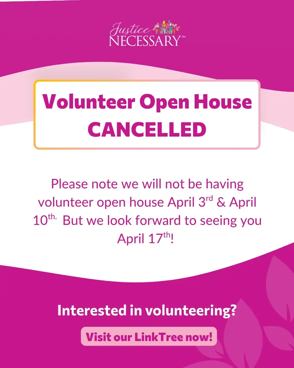 Volunteer Open House Cancelled